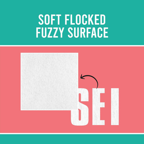 S.E.I 51 Pieces Iron-On Letters: 3 Inch White Iron-On Letters for Clothing, Block Fabric Letters for T-shirts, Jerseys, & More (Block Flock, White...