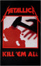Metallica Poster Kill Em All Album Cover Official Textile Flag 104 X 65Cm...