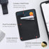 Phone Card Holder for Back of Phone, Leather Phone Wallet Stick On, Credit Card Holder for Phone Case Compatible with iPhone, Samsung, Android and...