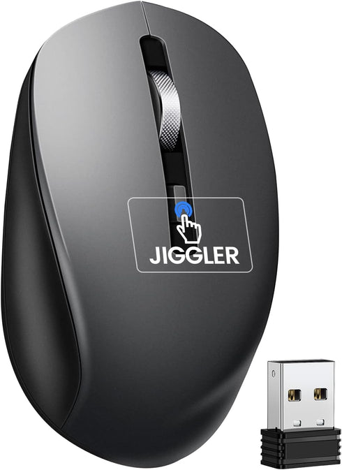 Covert Mouse Jiggler,2 in 1 Mouse with Jiggler, Undetectable Mouse Mover with ON/Off Switch, Drive Free,Simulate Mouse Movement to Keep Computer A...