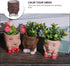Cabilock Face Succulent Planter Pots Cactus Bonsai Pot Ceramic Flower Planter Face Vase for Office Supplies Brown...