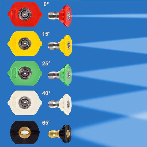 Pressure Washer Nozzle Tips 1/4 Inch Up to 4000PSI 3.0GPM...