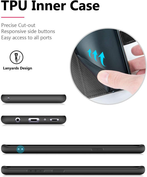 OCASE Samsung Galaxy S9 Case Leather Flip Wallet Case for Samsung Galaxy S9 Devices (Black)...