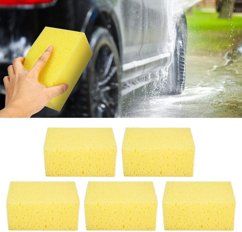 KIMISS Car Sponge Pad, Shape Handheld Nonslip Sponge Washing Cleaner Tool for Car Auto Motorcycle(5pcs)...