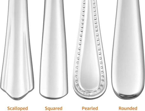 GiveAbay Basics Stainless Steel Dinner Knives with Round Edge, Dishwasher Safe, Pack of 12, Silver...