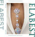ELABEST Boho Rhinestone Statement Chest Chain Crystal Necklace Body Chain Summer Beach Body Jewelry Accessories for Women...