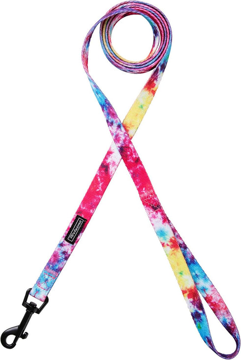 Tie Dye Dog Collar Pet Funny Dog Leash Set for Small Medium Large Dogs Tie Dye Collars (XS(7.4'' - 9.8''))...