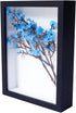 KAPIX Small Shadow Box 4x6 Picture Frame with HD Plexiglass Deep Wood Memory Box Display case for Flowers,Ticket,Memorabilia,Keepsake,Medal,Art an...
