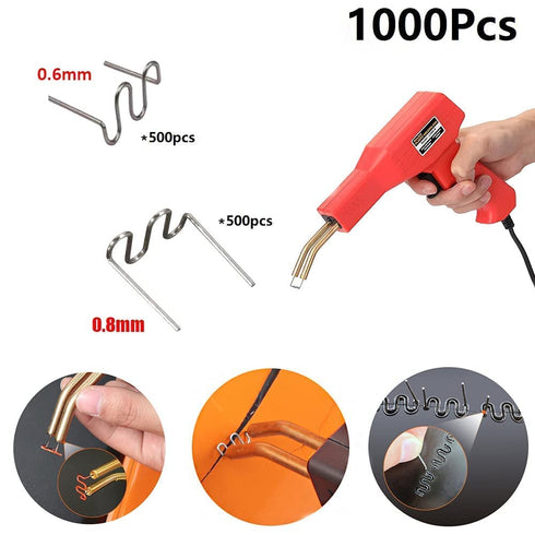 1000PCS Welding Rods Hot Staples Plastic Repair Machine Welding Staples for Hot Stapler Repair Car Bumpers Machine Dashboards Lamp Holders Daily P...
