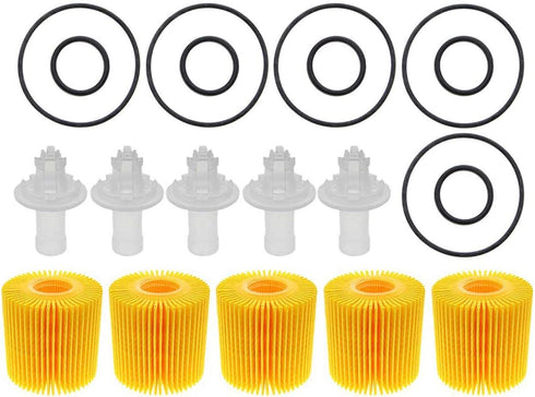 04152-YZZA1 Oil Filter Kit for Toyota Avalon Camry RAV4 Sienna Lexus ES300h ES350 IS200t RX350 RX450h...