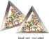 6Pcs Aluminum Triangle Bead Sorting Trays Loose Beads Sequin Gems Rhinestones Diamond DIY Jewelry Storage Trays Plate Tool for DIY Art Craft and J...