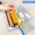 Small Zipper Plastic Envelopes, BOPART 30Pcs Plastic Pouch with Label Pocket, 9x4.7 Inches Clear Pencil Pouch Reusable Money Envelopes, Poly Zip E...