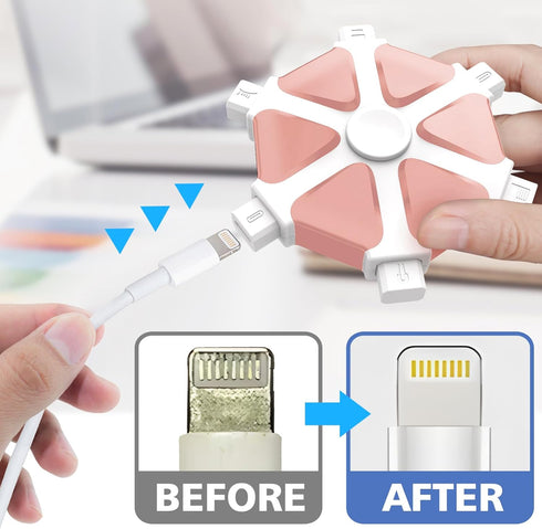 iPhone Cleaning Kit iPhone Cleaner,Charging Port Cleaning Multi-Tool,Phone Repair & Restore Lightning Port Cleaning Tool,Cell Phone Cleaner for iP...