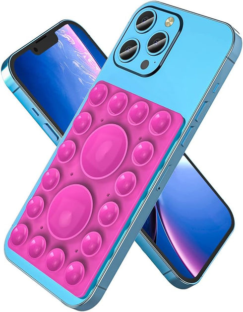 Silicone Suction Phone Holder Mount,Silicon Adhesive Phone Accessory for iPhone and Android, Hands-Free Mirror Shower Phone Holder,TikTok Videos a...