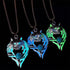 Wolf Necklace for Women Men Luminous Wolf Head Pendant Necklace Viking Wolf Stuff Gift Halloween Glow in the Dark Jewelry...