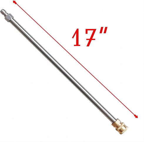 Pressure Washer Extension Wand, 17 Inch Stainless Steel 1/4 Inch Quick Connect Power Washer Lance, 1 Pcs...