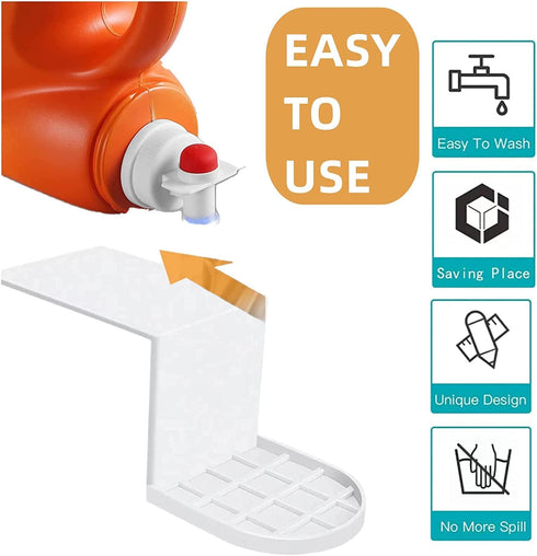 Laundry Detergent Cup Holder and Drip Catcher - Spill-Free, Easy Clean, Fits Most Bottles, Durable and Convenient Laundry Room Organizer...