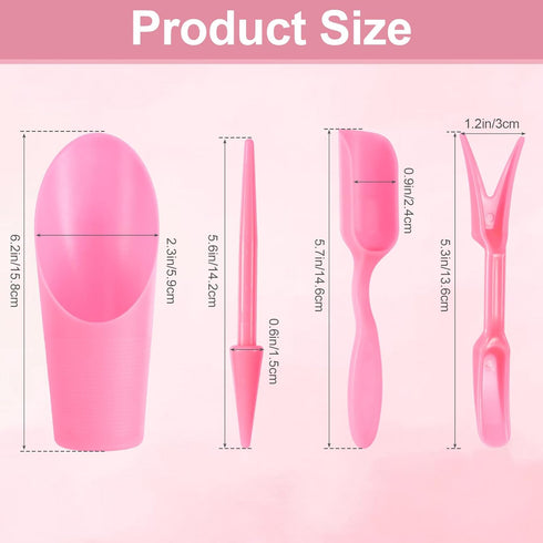 12pcs Garden Shovel Hand Tools Transplanting Succulent Cultivation Digging Scoops Kits Plastic for Flower Planting Bonsai Potting Soil Indoor(Pink...