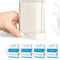 Automatic Pop Up Floss Sticks Holder and 4 Box 0.002in Soft Fine Floss, A Good Waterproof Storage Box for Floss Picks, Flossers for Adults Dispens...