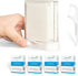 Automatic Pop Up Floss Sticks Holder and 4 Box 0.002in Soft Fine Floss, A Good Waterproof Storage Box for Floss Picks, Flossers for Adults Dispens...