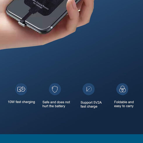 Micro USB Charging Receiver, Charging Receiver Adapter for Android Phone, Phone Charger Receiver,10W Fast 5V 2A, Plug and Play...