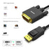 DisplayPort to DVI Adapter, Dp Display Port to DVI Converter Male to Male Gold-Plated Cord 3 Feet Black Cable for Lenovo, Dell, HP and Other Brand...