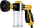 Water Hose Nozzle 8 Spray Patterns Spray Nozzle High Pressure Garden Foam Gun Hose Nozzle with Built-in Soap Dispenser - Yellow...
