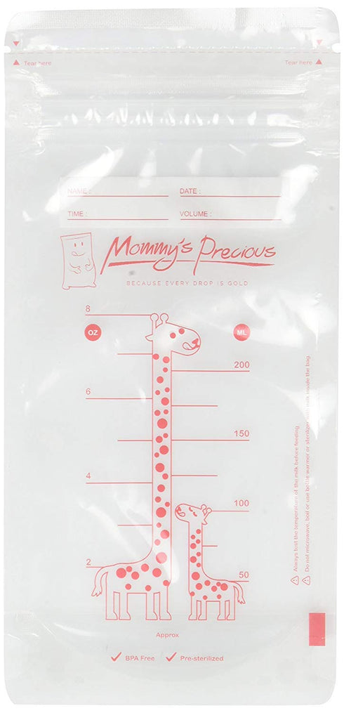 110 Count Breastmilk Storage Bags 8 Oz 235 ml Breastfeeding Freezer Storage Container Bags for Breast Milk comes Pre Sterilized & BPA Free with Ac...