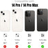 Jeluse [3X2 Pack Camera Lens Protector for iPhone 14 Pro Max for iPhone 14 Pro, 9H Tempered Glass Screen Protector Cover [Alignment Kit Eazy insta...