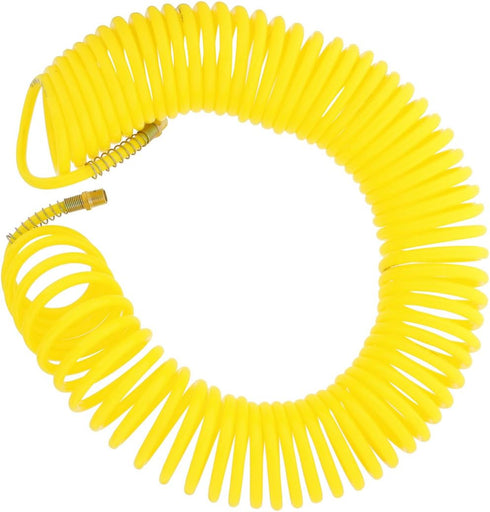 ABN Recoil Hose, 1/4in x 50ft – Portable Polyurethane Coil Hose for Air Compressor, Nailer, Sprayer, Staple Gun...