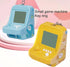 1Pc Blue Micro Player Mini Arcade Machine with Keychain, 26 Classic Game Modes Support Music Mini Building Block Game Console Plug and Play Video ...