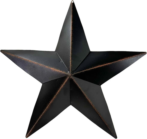 rainbow handcrafts Rustic Metal 3D Barn Star Patriotic Wall Decoration Americana Wall Art July 4th Country Americana Patriotic Wall Ornament,Outdo...
