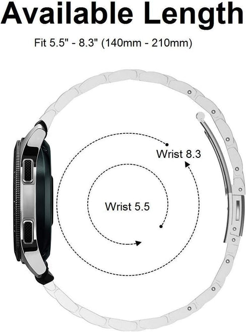 iiteeology Compatible for Samsung Galaxy Watch Bands 46mm, Galaxy Watch 3 Bands 45mm, Stainless Steel Band for Samsung Galaxy Watch SM-800 Smart W...