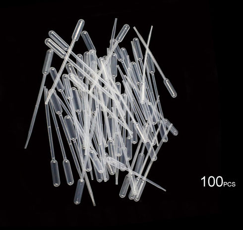 RUIAN 0.5ML Clear Disposable Plastic Eye Dropper Set Transfer Graduated Pipettes (100 PCS)...
