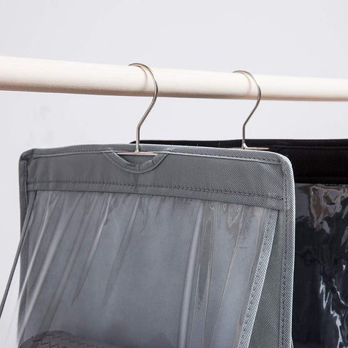 DIOMMELL Purses Hanger Hanging Handbag Organizer Bags Storage Holder for Closet with 6 Larger Pockets...