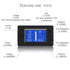 DC Multifunction Battery Monitor Meter,0-200V,0-10A (Widely Applied to 12V/24V/48V RV/Car Battery) LCD Display Digital Current Voltage Solar Power...