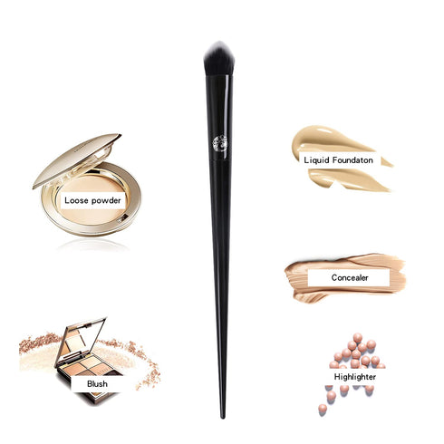 ENERGY Precision Concealer Brush Under Eye Nose Contour Foundation Brush for Liquid Cream Foundation Powder Eyebrow Concealer Blending Baking Buff...