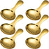 Short Handle Spoons Set of 6, Stainless Steel Mini Salt Spoons for Condiments, Dessert, Tea, Coffee, Cake, Sugar, Stirring Spoon Coffeeware Teaspo...
