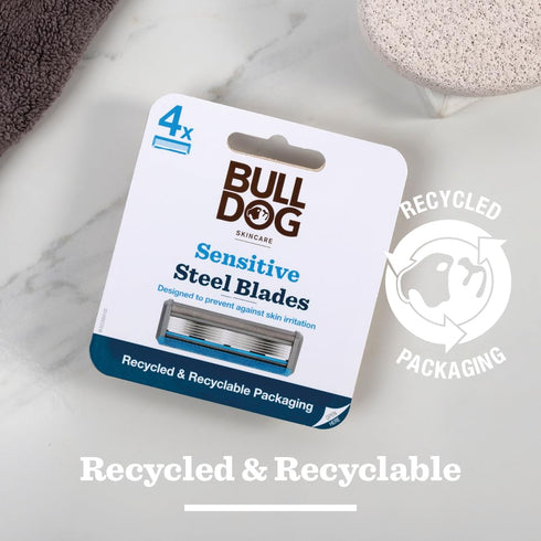 Bulldog Skincare Sensitive Bamboo Razor Blades x4...