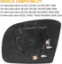 X AUTOHAUX Mirror Glass Heated with Backing Plate Passenger Side Right Side Rear View Mirror Glass for Mercedes-Benz GL320 GL450...