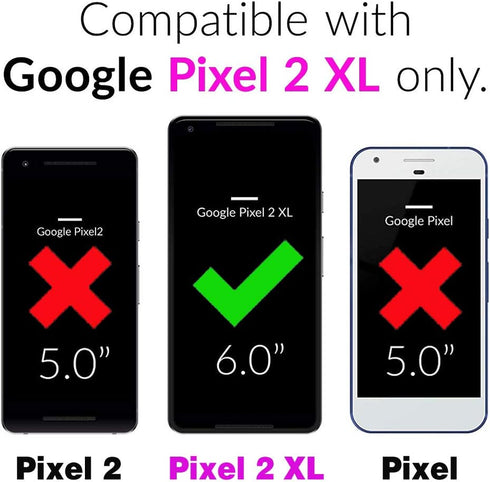 Asuwish Compatible with Google Pixel 2XL Case Tempered Glass Screen Protector Cover and Cell Accessories Slim Silicone Protective Phone Cases for ...