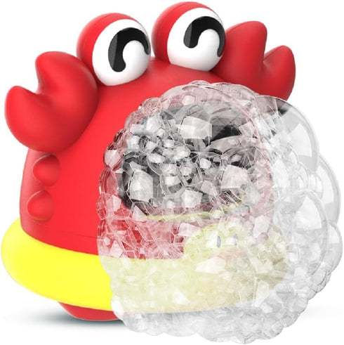 Bath Bubble Machine for Kids, No Battery Required Crab Bathtub Bubble Maker Water Toys for Baby Toddlers, Fun Summer Foam Machine for Outdoor Game...