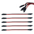 5 Pack 12 Gauge 2 Pin Quick Disconnect Polarized Wire Harness SAE Connector Bullet Lead Cable for Motorcycle Boat Car Tractor - 12in Red and Black...