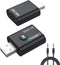 USB Bluetooth Adapter,Bluetooth 5.0 Transmitter Receiver 2 in 1 Wireless Bluetooth Converter Built-in 2 3.5mm Audio Bluetooth for TV, Home Stereo,...