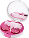 Honbay Fashion Marble Contact Lens Case Portable Contact Lens Box Kit with Mirror (Round) (Rose Red)...