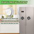 Refrigerator Lock with Key, Fridge Locks,Lock for Fridge Freezer, Cabinets and Drawers, Air Oven Air Fryer, Closets, Windows, 2 Pack Refrigerator ...