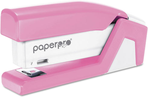PaperPro 1588 - Pink Ribbon Compact Stapler, 15-Sheet Capacity, Pink/White...