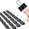 Binder Clips, 24 Pack, 1.6 Inch, Non-Standard 41mm, Black, Capacity 0.66 Inch, Large Binder Clips, Paper Binder Clips, Large Paper Clips, Office C...
