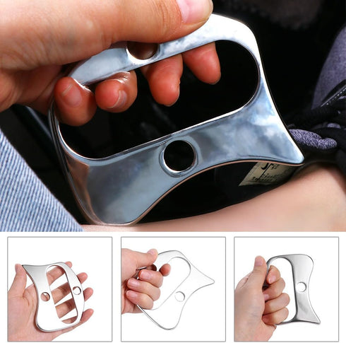 Sport Stainless Steel Scraping Massage Tool,Muscle Scraper,Face Legs SPA Massage Tool Muscle Scraper Deep Relaxation Tissue Therapy Device Pain Re...