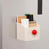 Magnetic Dry Erase Marker Holder, Beige Pencil Holder for Home Office Supplies, Whiteboard, Refrigerator, Locker Accessories, Plastic Wall Remote ...